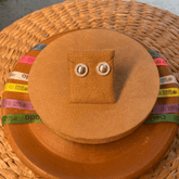 BRINCO DE ESFERA LUZA LISA RODEADO DE ZIRCÔNIA EM PRATA 925