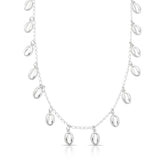 COLAR CHOKER MINI BÚZIOS EM PRATA 925