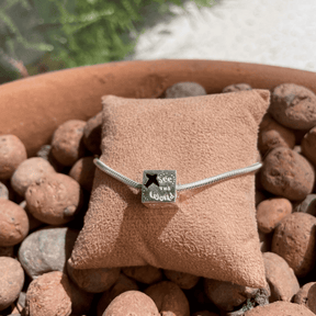 Berloque cubo câmera fotográfica Luza em Prata 925 Envelhecida