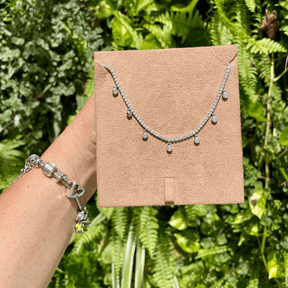 Pulseira Rivera com Pontos de Luz Pendente em Prata 925