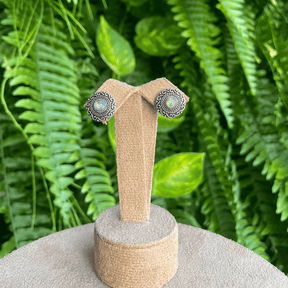 Brinco Mandala Luza de Madrepérola em Prata 925