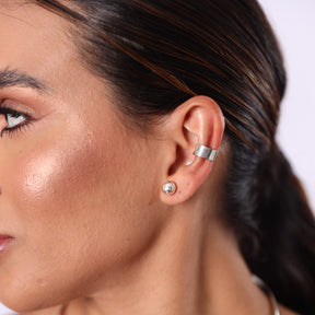 Brinco Luza Esfera de 8MM em Prata 925