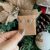 Brinco Ponto de Luz Luza Redondo de 8MM em Prata 925