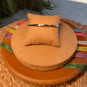 Bracete de Aro Luza Diamantado sem Fecho em Prata 925