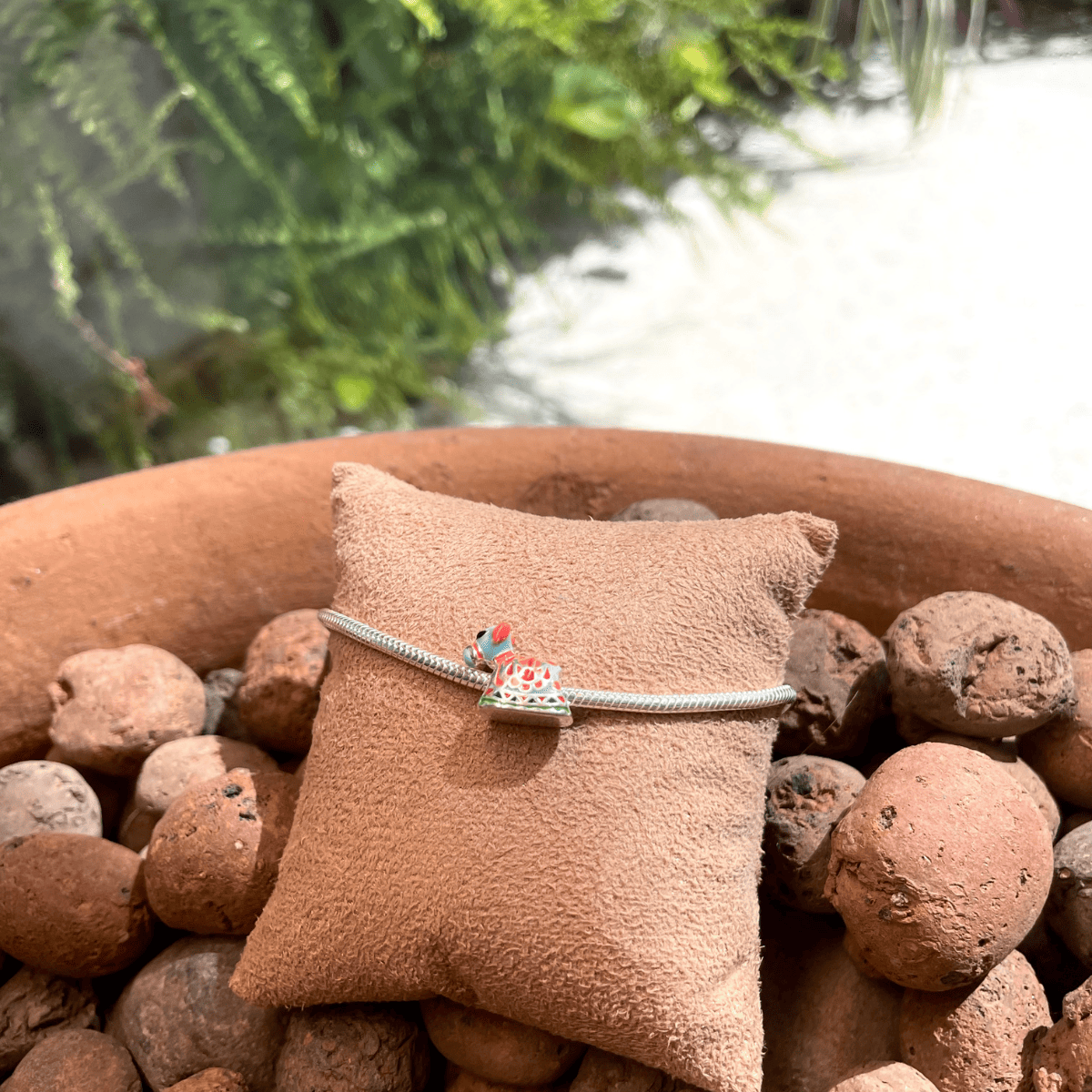 Berloque Bumba Meu Boi Color Luza em Prata 925