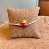 Berloque Batata Frita Color Luza em Prata 925