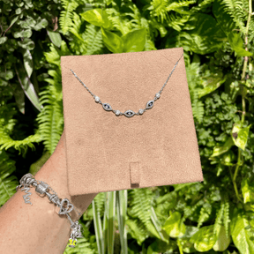 Pulseira de Olho Grego Cravejada de Zirconia em Prata 925
