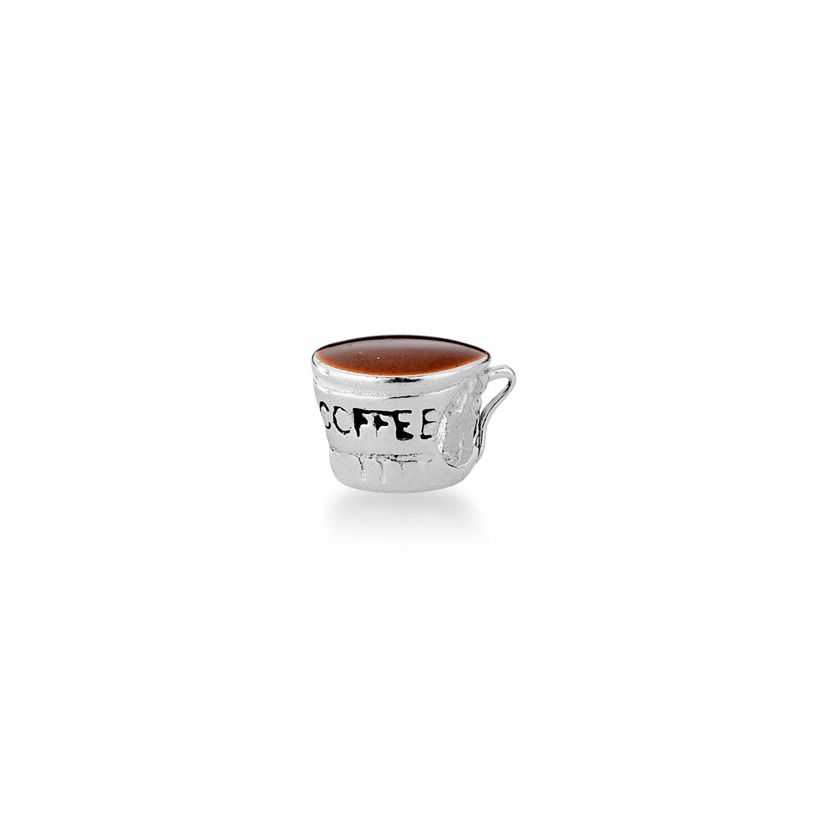 Berloque Xícara de Café em Prata 925