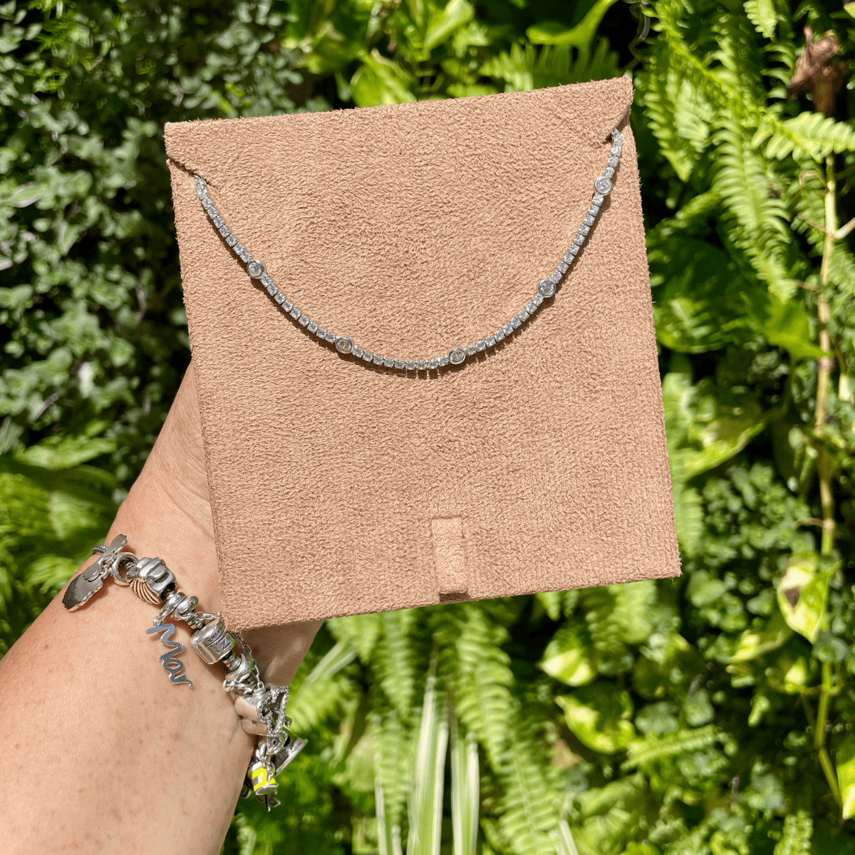 Pulseira Riviera com Pontos de Luz em Prata 925