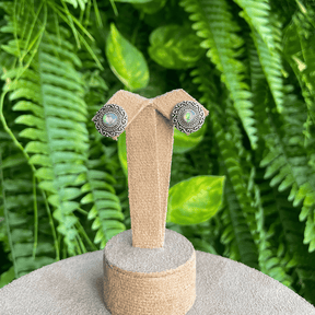 Brinco Mandala Luza de Madrepérola em Prata 925