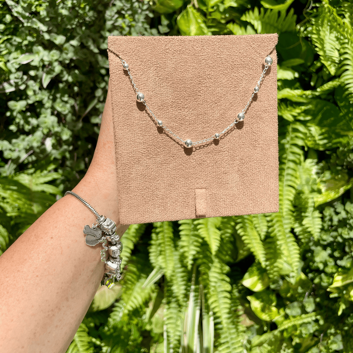 Pulseira Nove Esferas Lisa em Prata 925