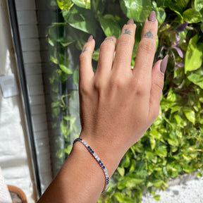 Pulseira Riviera Luza Blue White em Prata 925