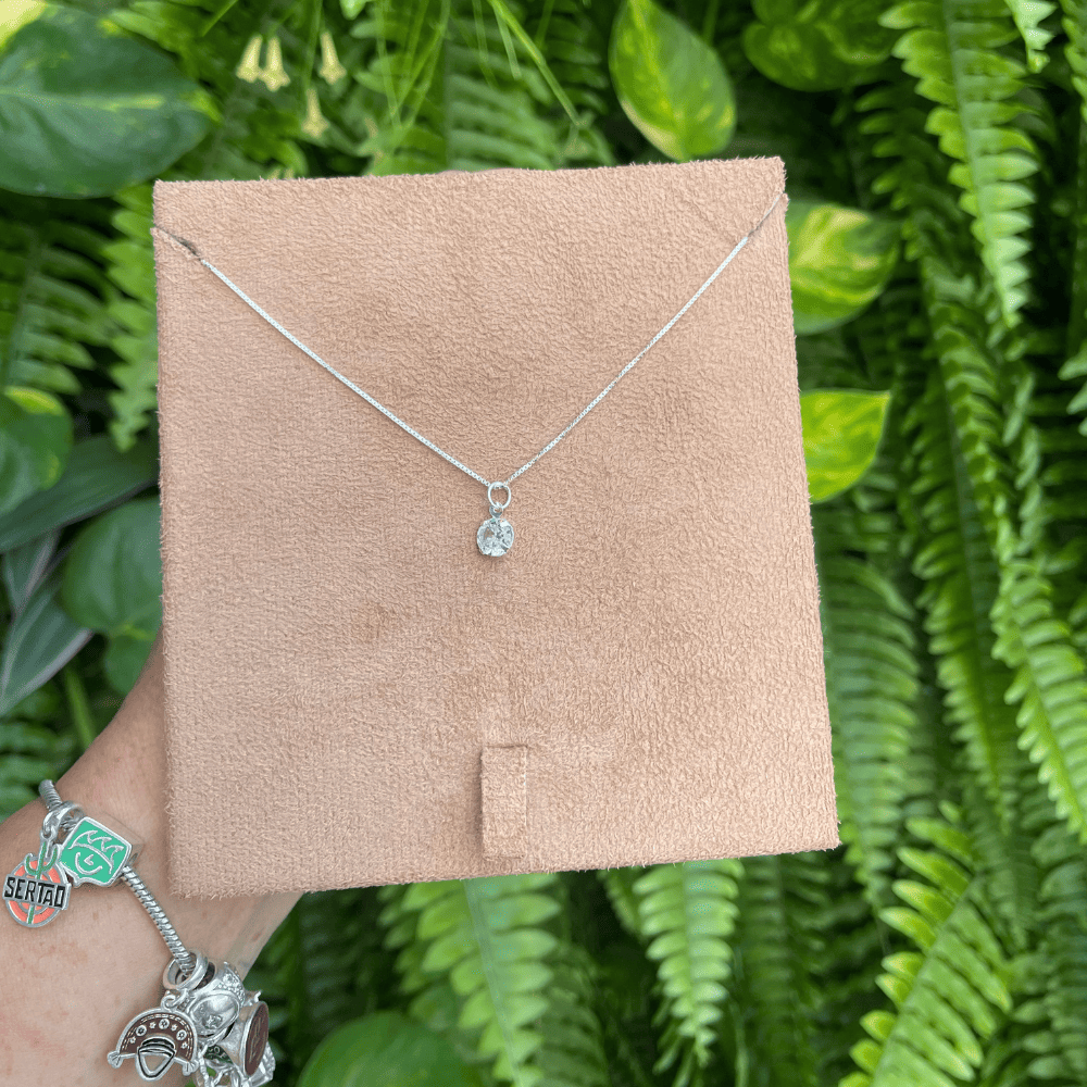 COLAR PONTO DE LUZ EM PRATA 925