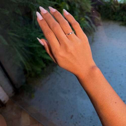 Aliança Luza Extra Fina e Lisa em Prata 925