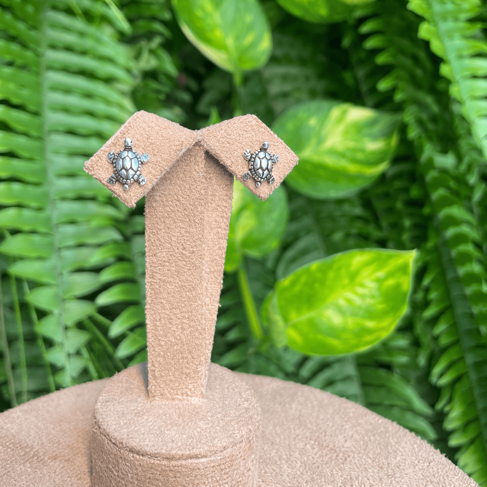 Brinco de Tartaruga Luza em Prata 925 Envelhecida