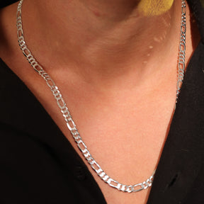 Colar Luza Masculino 3x1 Grossa em Prata 925