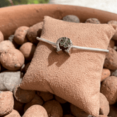 Berloque Ferradura com Trevo Cravejados Luza em Prata 925