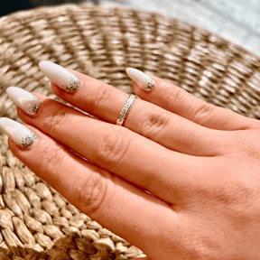Anel Falange Luza com Detalhes de Zirconia em Prata 925