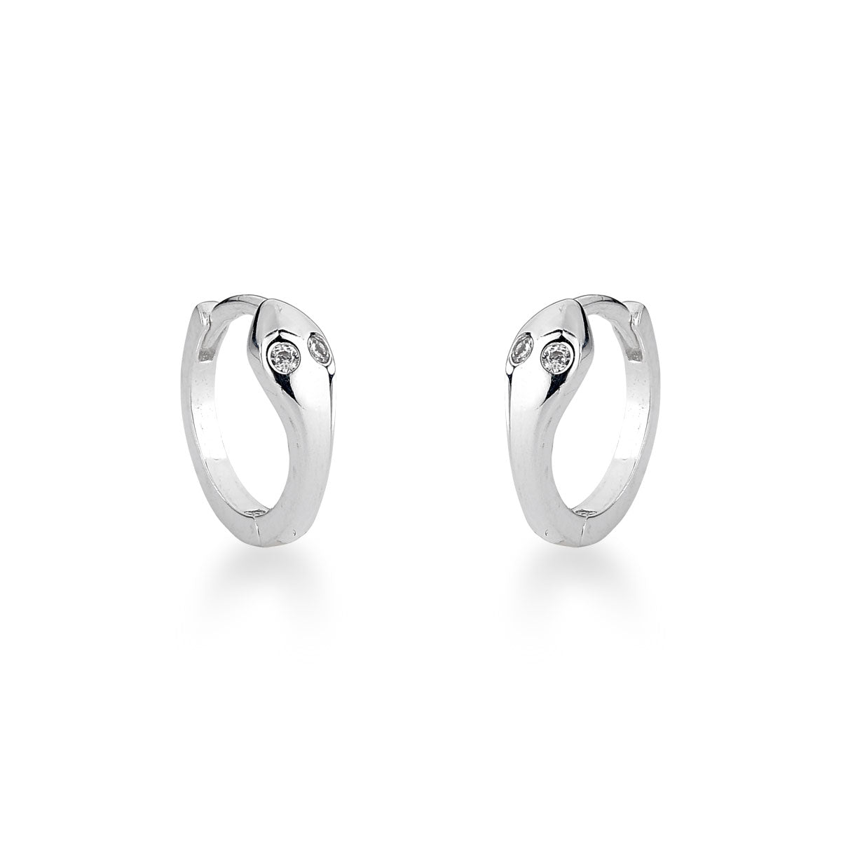 Brinco de Argola Luza de Cobra em Prata 925